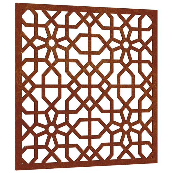 vidaXL Zahradn&iacute; n&aacute;stěnn&aacute; dekorace 55 x 55 cm corten Maursk&yacute; design