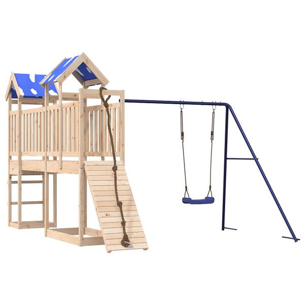 vidaXL Dětsk&eacute; hři&scaron;tě na zahradu masivn&iacute; borov&eacute; dřevo