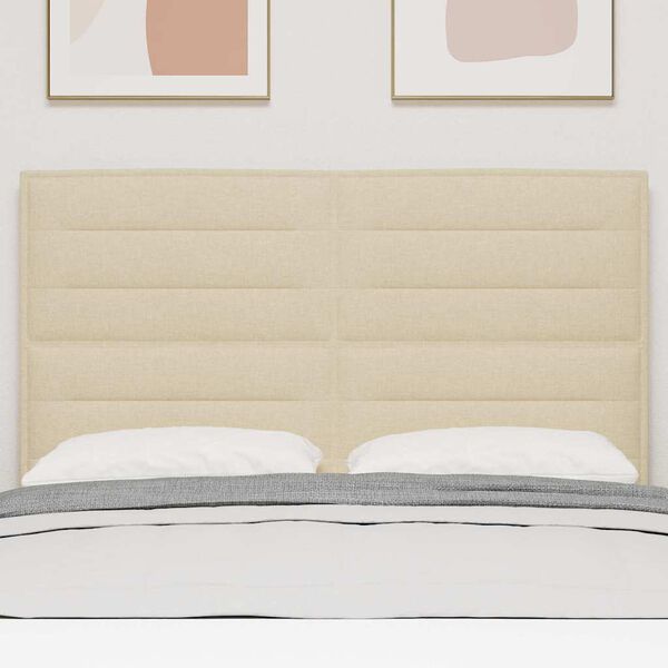 vidaXL Čelo postele s čelo Kr&eacute;mov&aacute; 144 cm Uměl&aacute; kůže