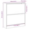 vidaXL Skř&iacute;ň na obuv Star&eacute; dřevo 80 x 21 x 87,5 cm kompozitn&iacute; dřevo