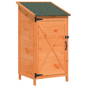 vidaXL Zahradn&iacute; shed Hněd&aacute; 59,5 x 56 x 113,5 cm Masivn&iacute; jedlov&eacute; dřevo