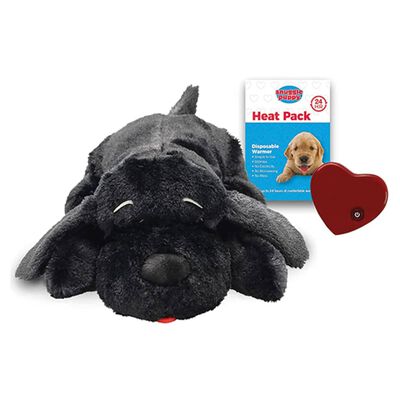 Snuggle Puppy Plyšové štěně s tlukoucím srdcem černé