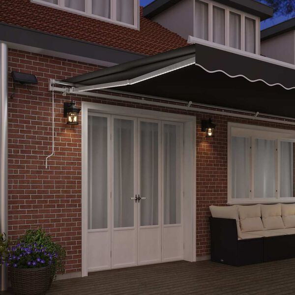 vidaXL Markýza s Bílá 6 × 3,5 m kov