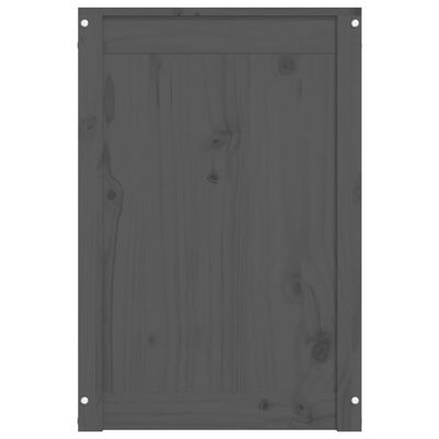 vidaXL Box na prádlo šedý 44 x 44 x 66 cm masivní borové dřevo