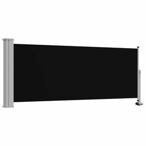 vidaXL Terasov&aacute; zatahovac&iacute; bočn&iacute; mark&yacute;za 100 x 300 cm čern&aacute;
