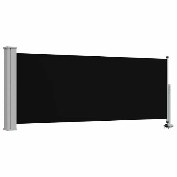vidaXL Terasov&aacute; zatahovac&iacute; bočn&iacute; mark&yacute;za 100 x 300 cm čern&aacute;