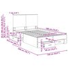 vidaXL R&aacute;m postele s čelo Sonoma dub 135 x 190 cm kompozitn&iacute; dřevo