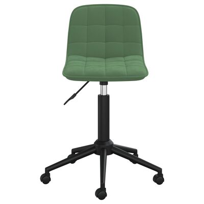 vidaXL Otočné jídelní židle 4 ks tmavě zelené samet