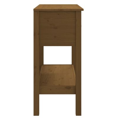 vidaXL Konzolový stolek medově hnědý 75x35x75 cm masivní borové dřevo