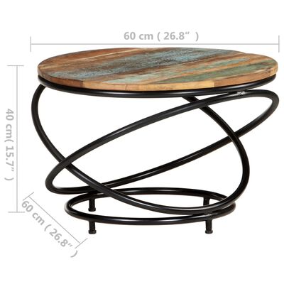 vidaXL Konferenční stolek 60 x 60 x 40 cm masivní recyklované dřevo