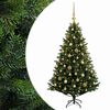 vidaXL Uměl&yacute; v&aacute;nočn&iacute; stromek s baňkami 120 cm 150 LED Tepl&aacute; b&iacute;l&aacute;