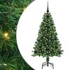 vidaXL Uměl&yacute; v&aacute;nočn&iacute; stromeček Zelen&aacute; 120 cm PVC, ocel a plast