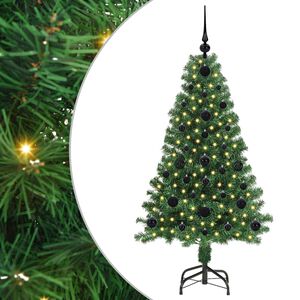 vidaXL Uměl&yacute; v&aacute;nočn&iacute; stromeček Zelen&aacute; 120 cm PVC, ocel a plast