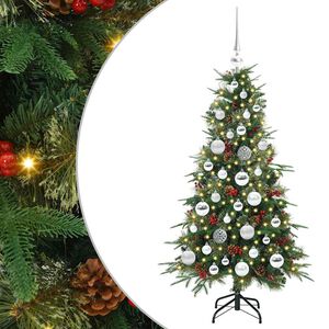 vidaXL Uměl&yacute; Skl&aacute;dac&iacute; V&aacute;nočn&iacute; Strom s stojanem Zelen&aacute; 120 cm PE a PVC