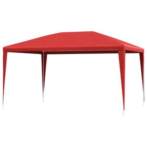 vidaXL Party Stan 400 x 300 x 255 cm Červen&aacute; PE a ocel