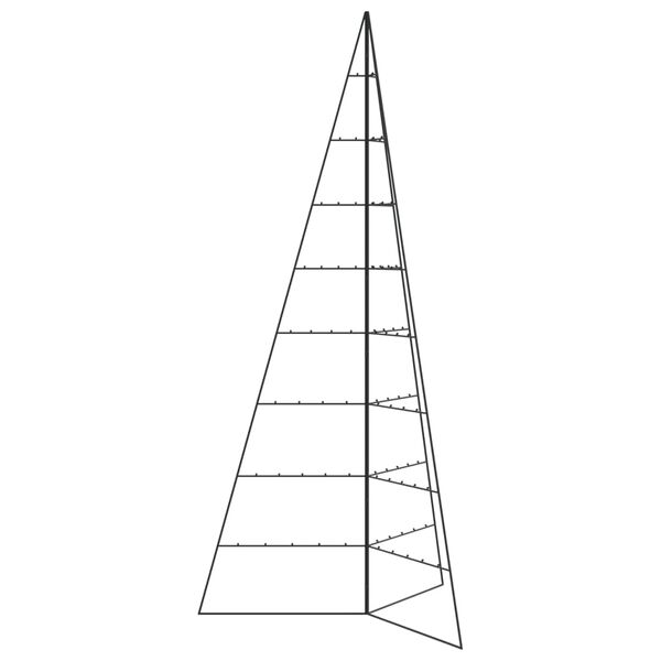 vidaXL Kovov&yacute; v&aacute;nočn&iacute; stromeček pro dekorace čern&yacute; 210 cm