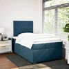 vidaXL Box spring postel s matrac&iacute; modr&aacute; 120 x 200 cm samet