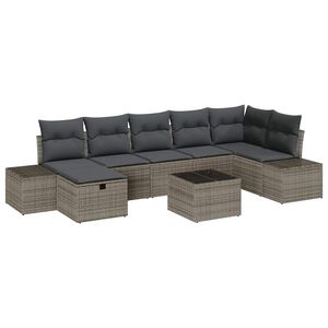 vidaXL Set pohovek 7 ks polyratan