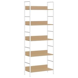 vidaXL Knihovna s 5 policemi dub 60 x 27,6 x 158,5 cm kompozitn&iacute; dřevo