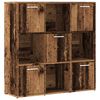 vidaXL Knihovna old wood 90 x 28 x 90 cm kompozitn&iacute; dřevo