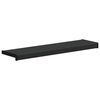 vidaXL Parapet okna Čern&aacute; s dřevěnou texturou 100 x 25 x 4,5 cm PVC