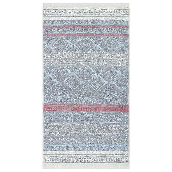 vidaXL Koberec růžovoakvamarínový 120 x 180 cm bavlna