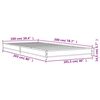 vidaXL Rám postele kouřový dub 100 x 200 cm kompozitní dřevo a kov