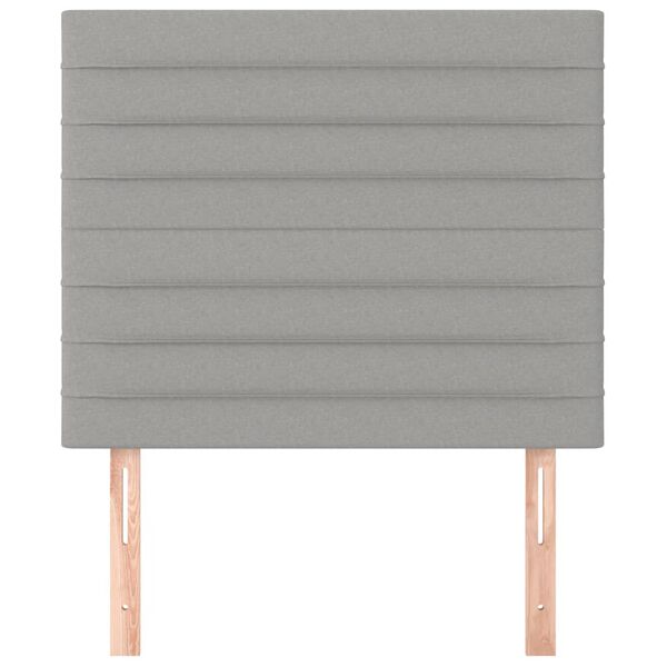 vidaXL Čelo postele světle &scaron;ed&eacute; 100x5x118/128 cm l&aacute;tkov&eacute;