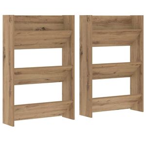 vidaXL Skř&iacute;ň na obuv 2 ks 60 x 18 x 90 cm Kompozitn&iacute; dřevo Dub artisan