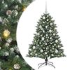 vidaXL Uměl&yacute; v&aacute;nočn&iacute; stromeček Zelen&aacute; 120 cm PVC, plast a ocel