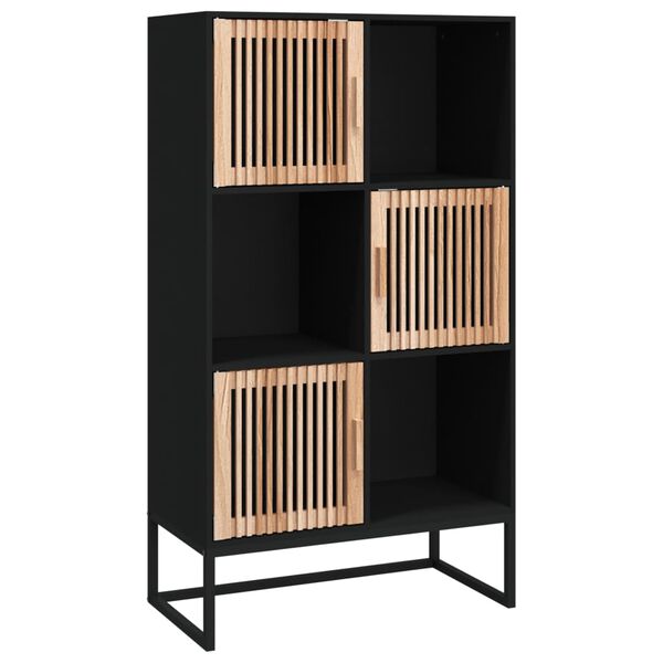 vidaXL Highboard čern&yacute; 70 x 35 x 125 cm kompozitn&iacute; dřevo