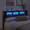 vidaXL Čelo postele s LED old wood 180x18,5x103,5 cm kompozitn&iacute; dřevo