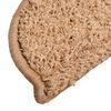 vidaXL Schodov&eacute; rohože 10 ks 56 x 17 x 3 cm b&eacute;žov&eacute;, půlkulat&eacute;