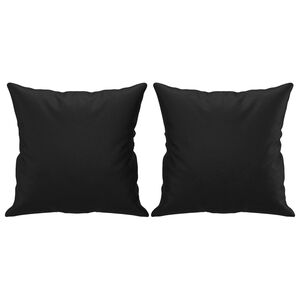 vidaXL Dekoračn&iacute; pol&scaron;t&aacute;ře 2 ks čern&eacute; 40 x 40 cm uměl&aacute; kůže