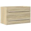 vidaXL Skř&iacute;ňka pod umyvadlo old wood 80 x 38,5 x 48 cm dřevotř&iacute;ska