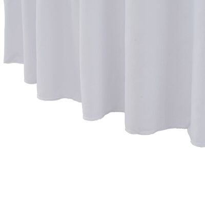vidaXL Rautové sukně s řasením 2 ks bílé 150 x 74 cm
