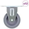 vidaXL 12 ks pevn&aacute; kolečka 75 mm