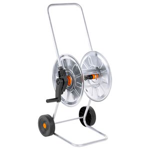 vidaXL Voz&iacute;k s hadicov&yacute;m navij&aacute;kem pro 50 m 1/2" nebo 35 m 3/4" ocel