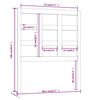 vidaXL Čelo postele čern&eacute; 80,5 x 4 x 100 cm masivn&iacute; borovice