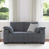 vidaXL Loveseat Sofa Tmavě &scaron;ed&aacute; 160x77x82 cm samet