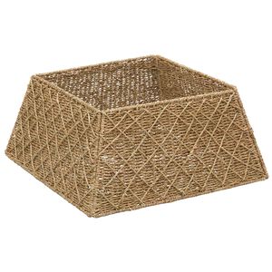 vidaXL V&aacute;nočn&iacute; obojek na stromek Čtvercov&yacute; Př&iacute;rodn&iacute; 50 x 50 x 25 cm