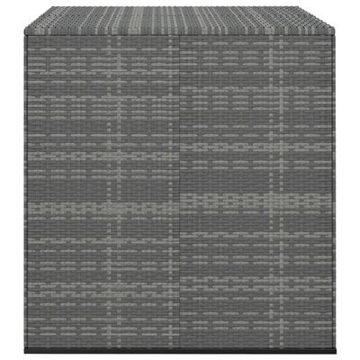 vidaXL Zahradní úložný box PE ratan 100 x 97,5 x 104 cm šedý