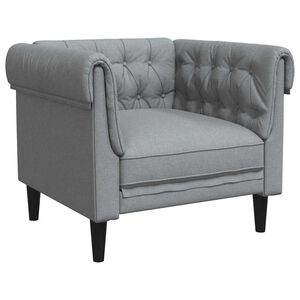 vidaXL Pohovka Světle &scaron;ed&aacute; 78,5 x 74,5 x 74,5 cm Polyester