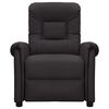 vidaXL Zvedac&iacute; mas&aacute;žn&iacute; křeslo čern&eacute; uměl&aacute; kůže