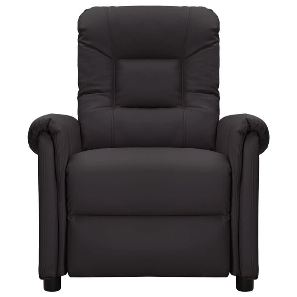 vidaXL Zvedac&iacute; mas&aacute;žn&iacute; křeslo čern&eacute; uměl&aacute; kůže