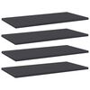 vidaXL Př&iacute;davn&eacute; police 4 ks &scaron;ed&eacute; 60 x 30 x 1,5 cm dřevotř&iacute;ska