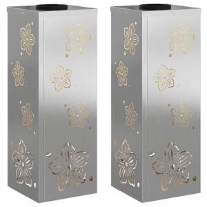 vidaXL Sol&aacute;rn&iacute; LED Cestovn&iacute; Světlo 2 pcs Nerezov&aacute; ocel Nerezov&aacute; ocel