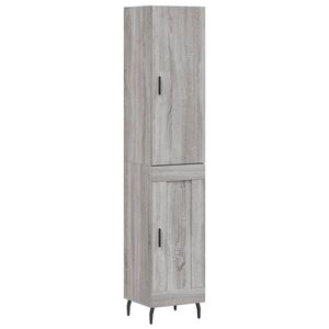 vidaXL Skř&iacute;ň highboard &scaron;ed&aacute; sonoma 34,5 x 34 x 180 cm kompozitn&iacute; dřevo