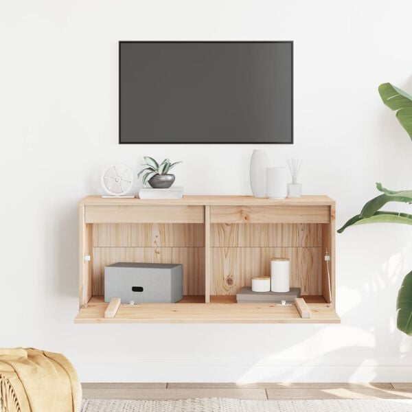vidaXL Nástěnná skříňka 80 x 30 x 35 cm masivní borové dřevo