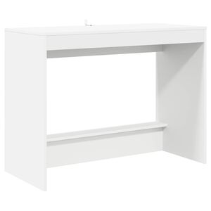 vidaXL Postelov&yacute; stůl B&iacute;l&aacute; Kompozitn&iacute; dřevo 100 x 45 x 75 cm